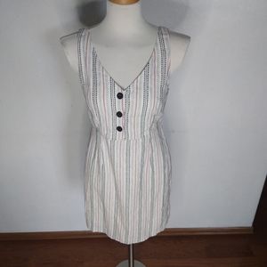 2)NWOT Cupcakes and Cashmere Striped Linen Blend Midi Dress